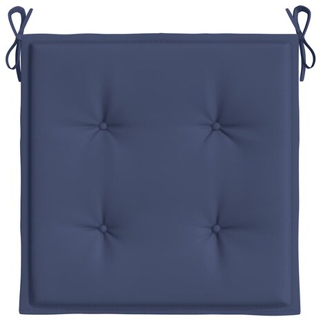 Palletkussens 2 st 40x40x3 cm oxford stof marineblauw 6
