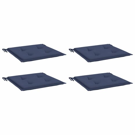 Palletkussens 4 st 40x40x3 cm oxford stof marineblauw 3