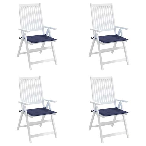 Palletkussens 4 st 40x40x3 cm oxford stof marineblauw 5
