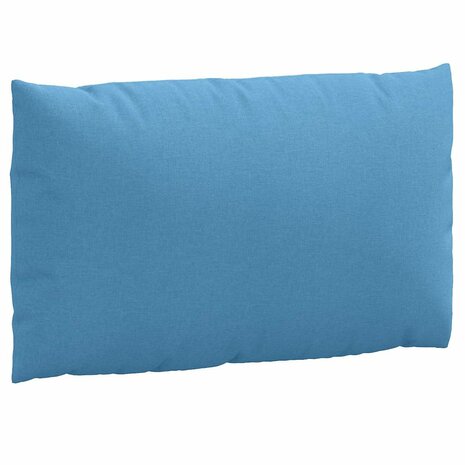 Palletkussens 3 st stof gemêleerd blauw 6