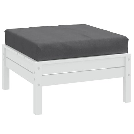 Palletkussen 60x60x10 cm stof gemêleerd antracietkleurig 1