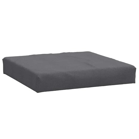 Palletkussen 60x60x10 cm stof gemêleerd antracietkleurig 2