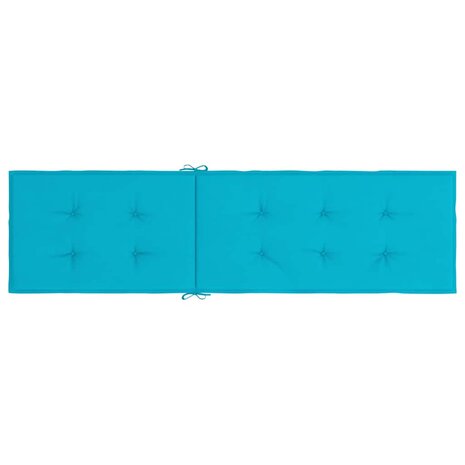 Terrasstoelkussen oxford stof turquoise 5