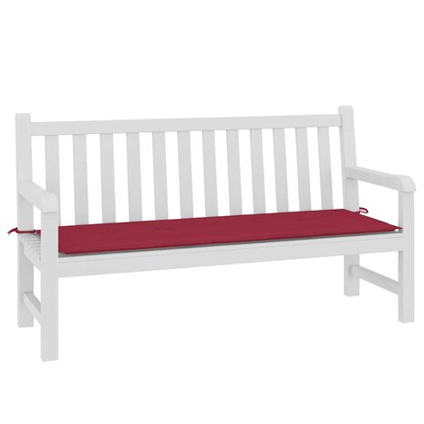 Tuinbankkussen 150x50x3 cm oxford stof wijnrood 3