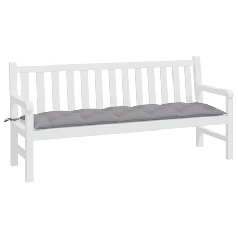 Tuinbankkussen 180x50x7 cm oxford stof grijs 3