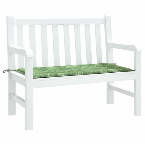 Tuinbankkussen 100x50x3 cm oxford stof bladpatroon 3
