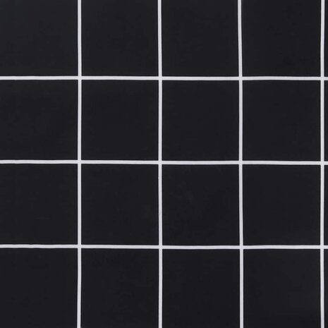 Tuinbankkussen ruitpatroon 120x50x3 cm oxford stof zwart 6
