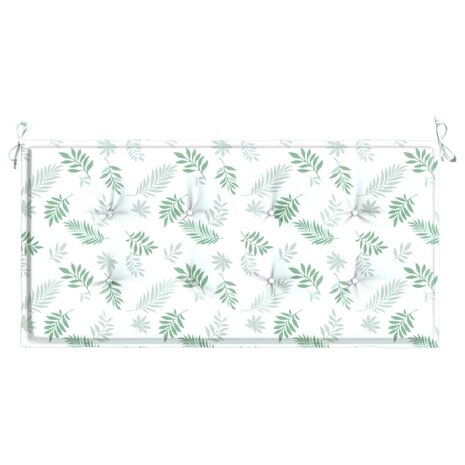 Tuinbankkussen 120x50x3 cm oxford stof bladpatroon 4