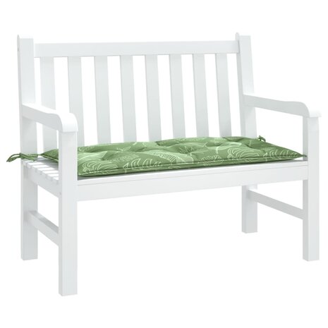 Tuinbankkussen 100x50x7 cm oxford stof bladpatroon 3