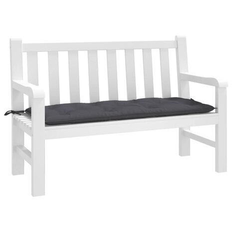 Tuinbankkussen 120x50x7 cm oxford stof antracietkleurig 1