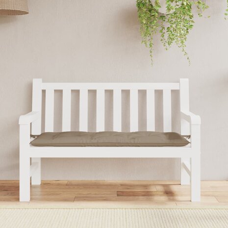 Tuinbankkussen 120x50x7 cm oxford stof taupe 3