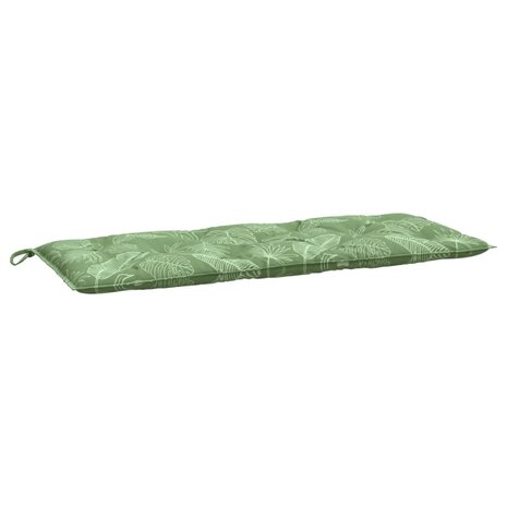 Tuinbankkussen bladpatroon 120x50x7 cm stof 2