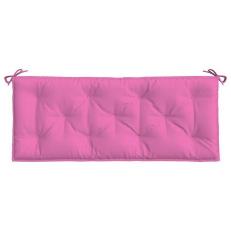 Tuinbankkussen 120x50x7 cm stof roze 4