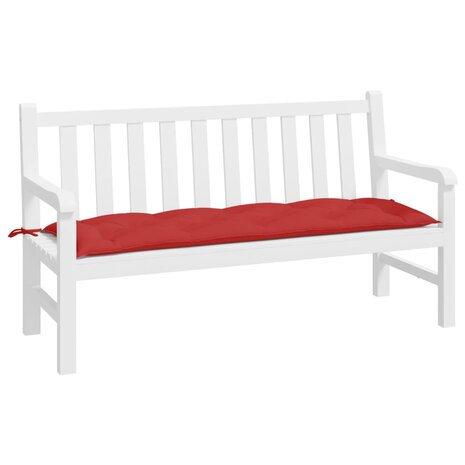 Tuinbankkussen 150x50x7 cm oxford stof rood 3