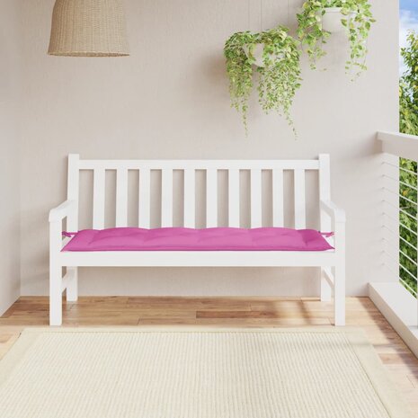 Tuinbankkussen 150x50x7 cm oxford stof roze 1