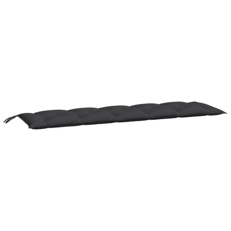 Tuinbankkussen 180x50x7 cm oxford stof zwart 2