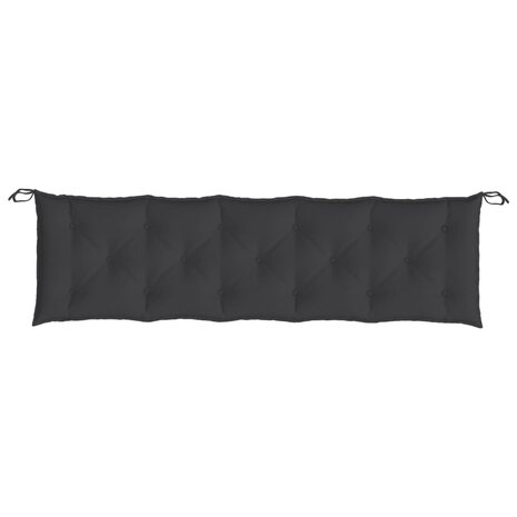 Tuinbankkussen 180x50x7 cm oxford stof zwart 4