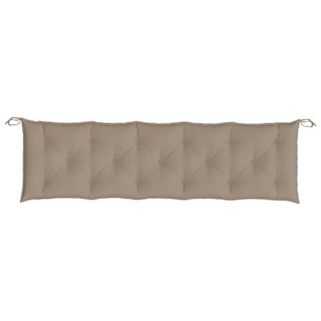 Tuinbankkussen 180x50x7 cm oxford stof taupe 4