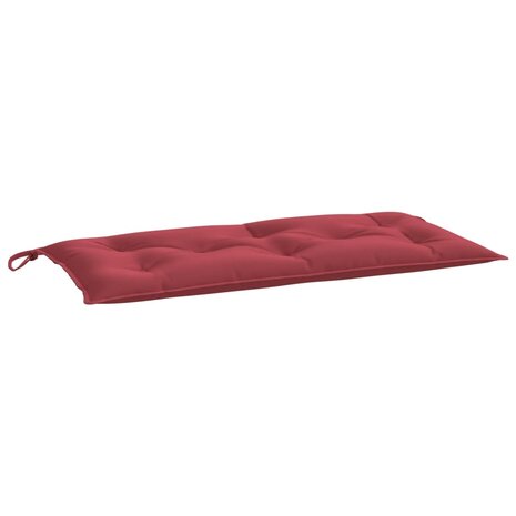 Tuinbankkussens 2 st 100x50x7 cm oxford stof wijnrood 4
