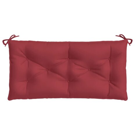 Tuinbankkussens 2 st 100x50x7 cm oxford stof wijnrood 5