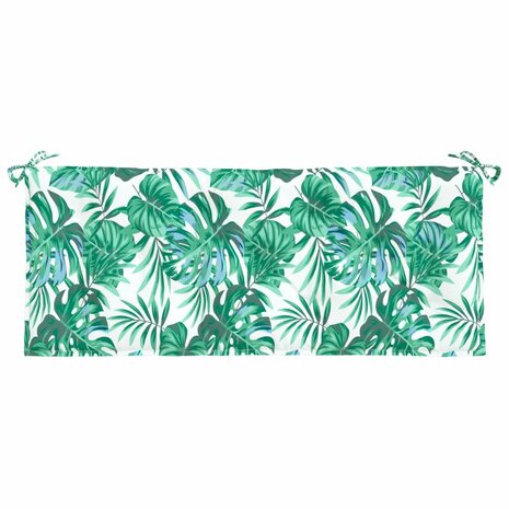 Tuinbankkussen 120x50x7 cm oxford stof bladpatroon 2