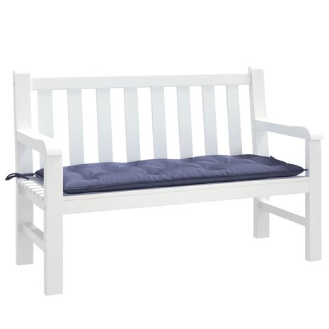 Tuinbankkussen 120x50x7 cm oxford stof marineblauw 3