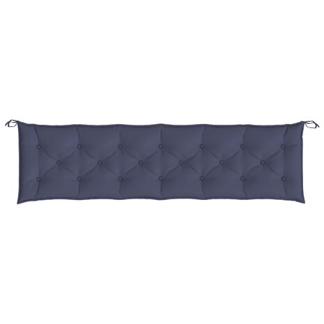 Tuinbankkussen 200x50x7 cm oxford stof marineblauw 2