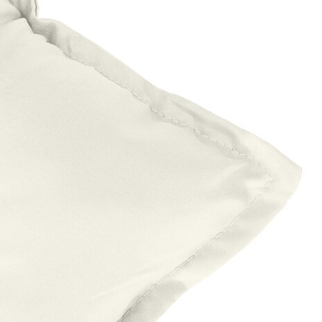 Tuinbankkussen 100x50x7 cm stof gemêleerd crèmekleurig 5
