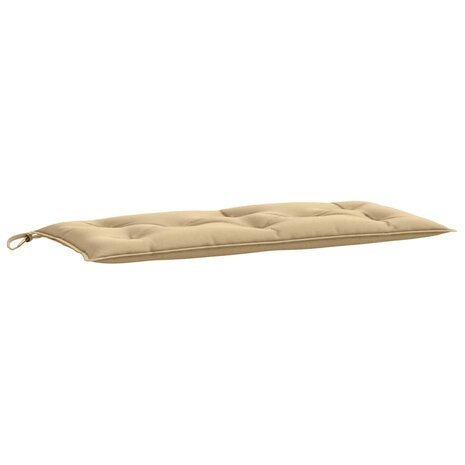 Tuinbankkussen 100x50x7 cm stof gemêleerd beige 2