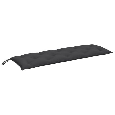 Tuinbankkussen 150x50x7 cm stof gemêleerd antracietkleurig 2