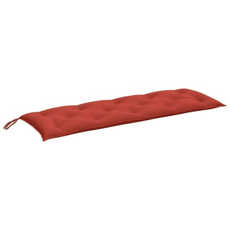 Tuinbankkussen 150x50x7 cm stof gemêleerd rood 2