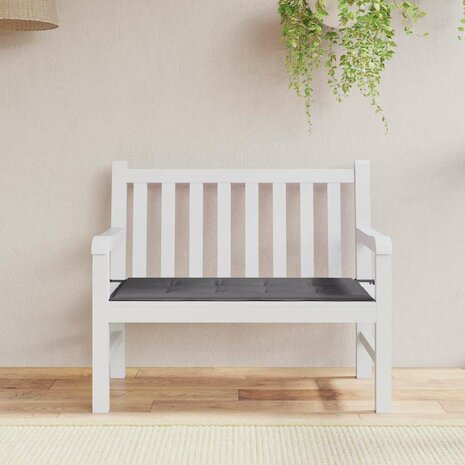 Tuinbankkussen 120x50x3 cm oxford stof antracietkleurig 1