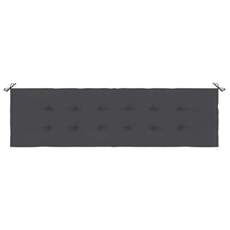 Tuinbankkussen 180x50x3 cm oxford stof antracietkleurig 4