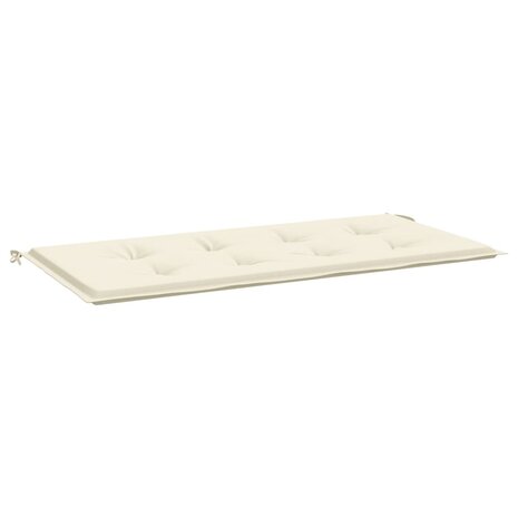Tuinbankkussen 120x50x3 cm oxford stof crèmekleurig 2