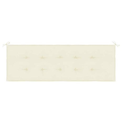 Tuinbankkussen 150x50x3 cm oxford stof crèmekleurig 4
