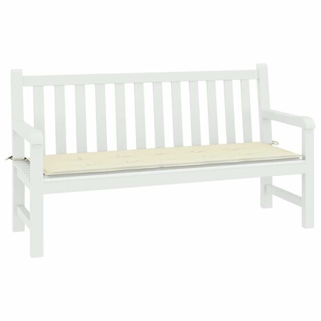 Tuinbankkussen 200x50x3 cm oxford stof crèmekleurig 3