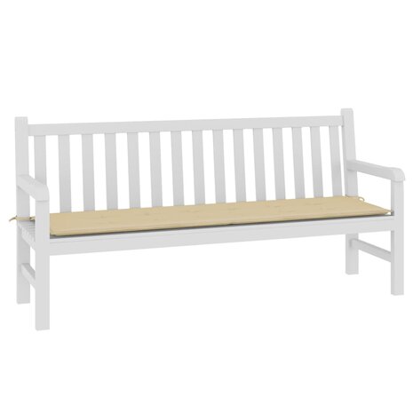 Tuinbankkussen 180x50x3 cm oxford stof beige 3