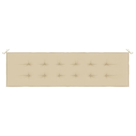 Tuinbankkussen 180x50x3 cm oxford stof beige 4