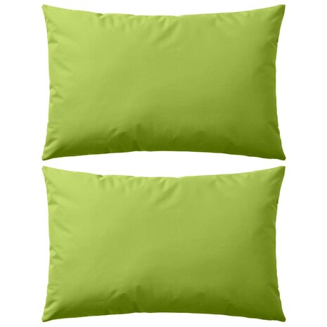 Buitenkussens 60x40 cm appeltjesgroen 2 st 1