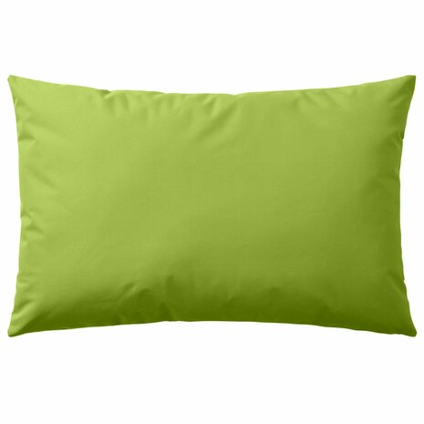 Buitenkussens 60x40 cm appeltjesgroen 2 st 2