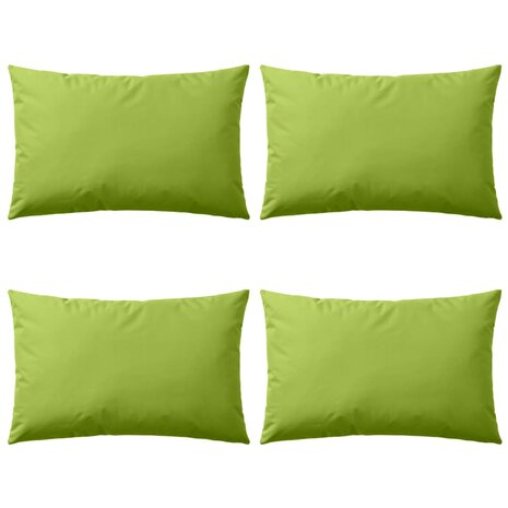 Buitenkussens 60x40 cm appeltjesgroen 4 st 1