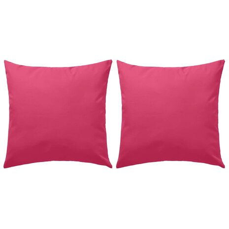 Buitenkussens 45x45 cm roze 2 st 1