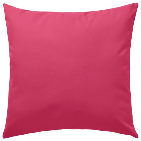 Buitenkussens 45x45 cm roze 2 st 2