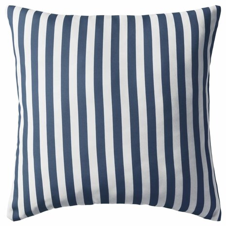 Buitenkussens 45x45 cm gestreept marineblauw 4 st 2