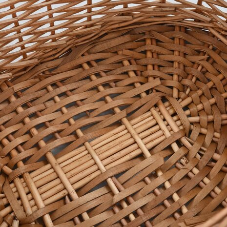 Houtmand met handvatten 56x40x28 cm natuurlijk wilgenhout 6