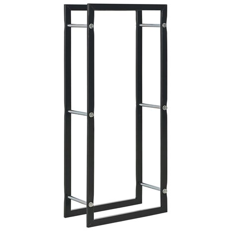 Haardhoutrek 44x20x100 cm staal zwart 1