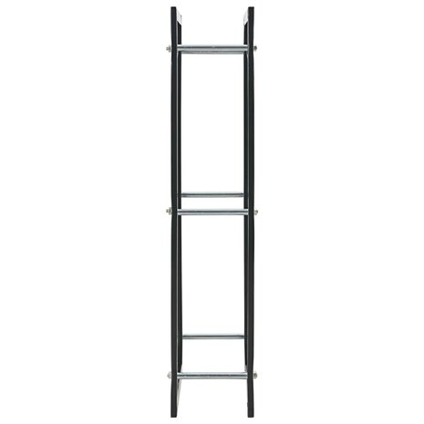 Haardhoutrek 44x20x100 cm staal zwart 4