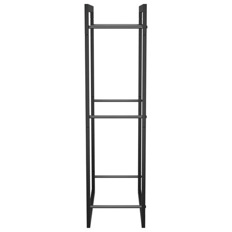 Haardhoutrek 50x28x94 cm staal matzwart 4