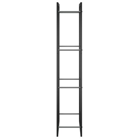 Haardhoutrek 50x28x132 cm staal matzwart 4