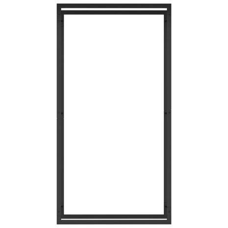 Haardhoutrek 80x28x154 cm staal matzwart 3